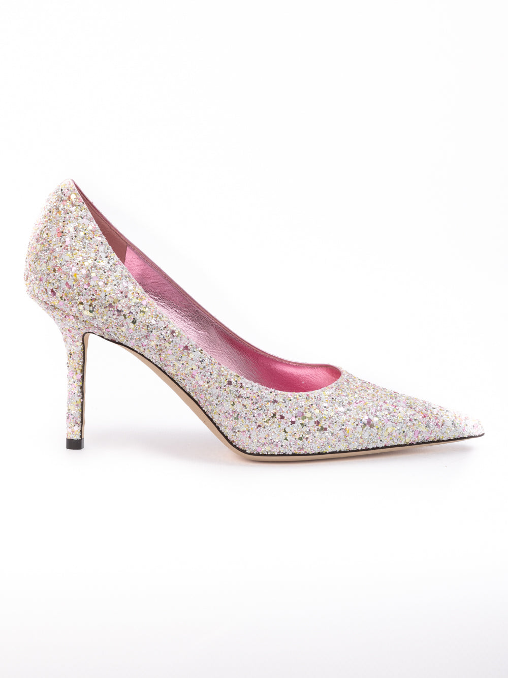 Jimmy Choo Candy Pink Glitter Love 85 Pumps | Regal Royce