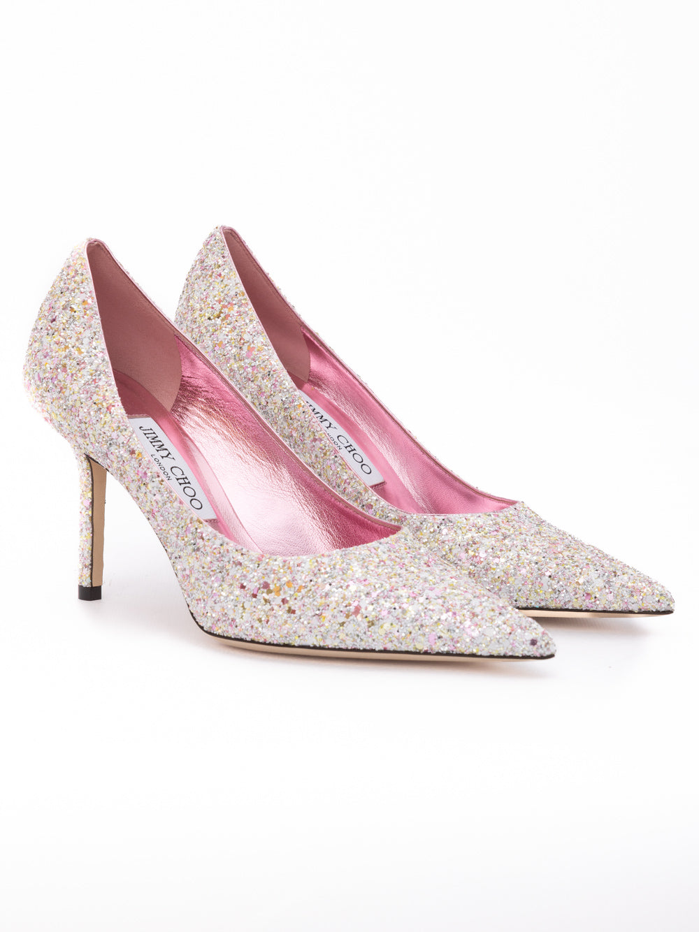 Jimmy Choo Candy Pink Glitter Love 85 Pumps | Regal Royce