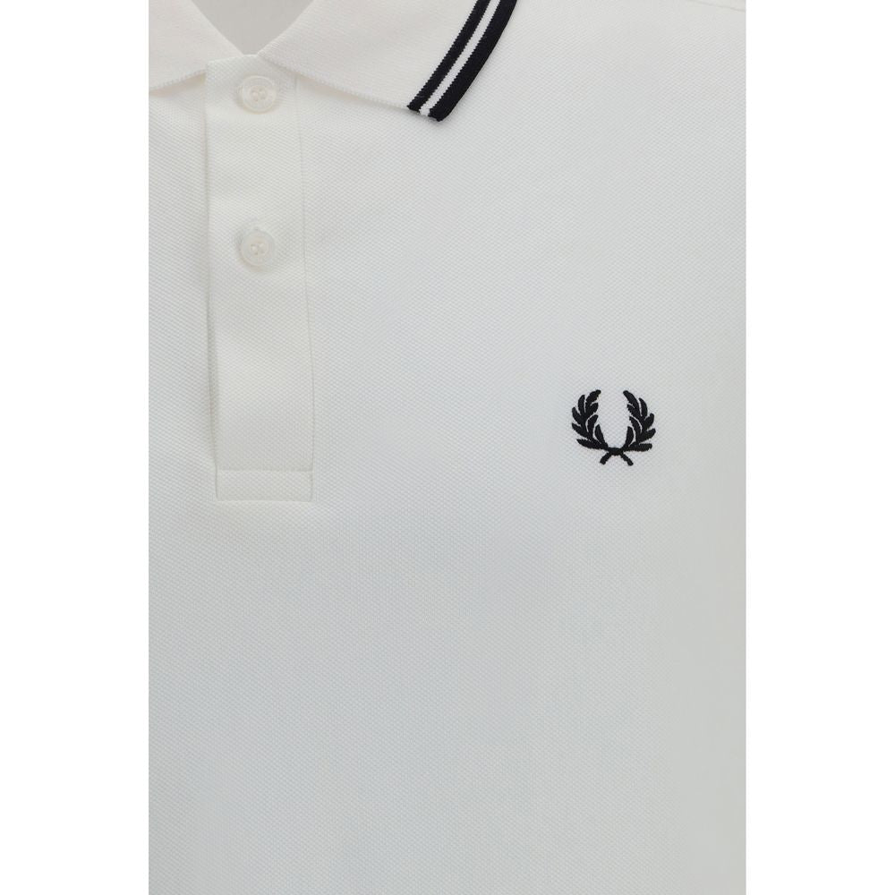 Fred Perry White Cotton Polo Shirt | Regal Royce