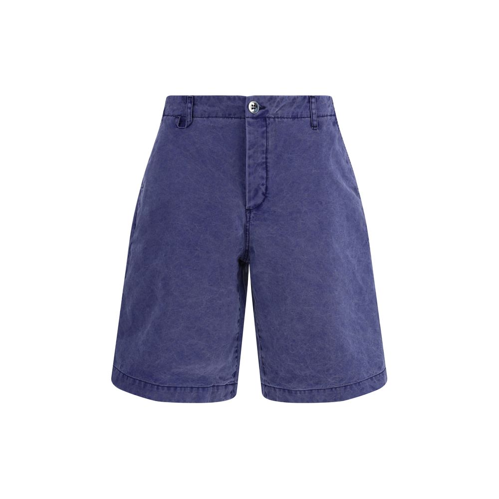 Jacquemus Blue Cotton Bermuda Shorts | Regal Royce