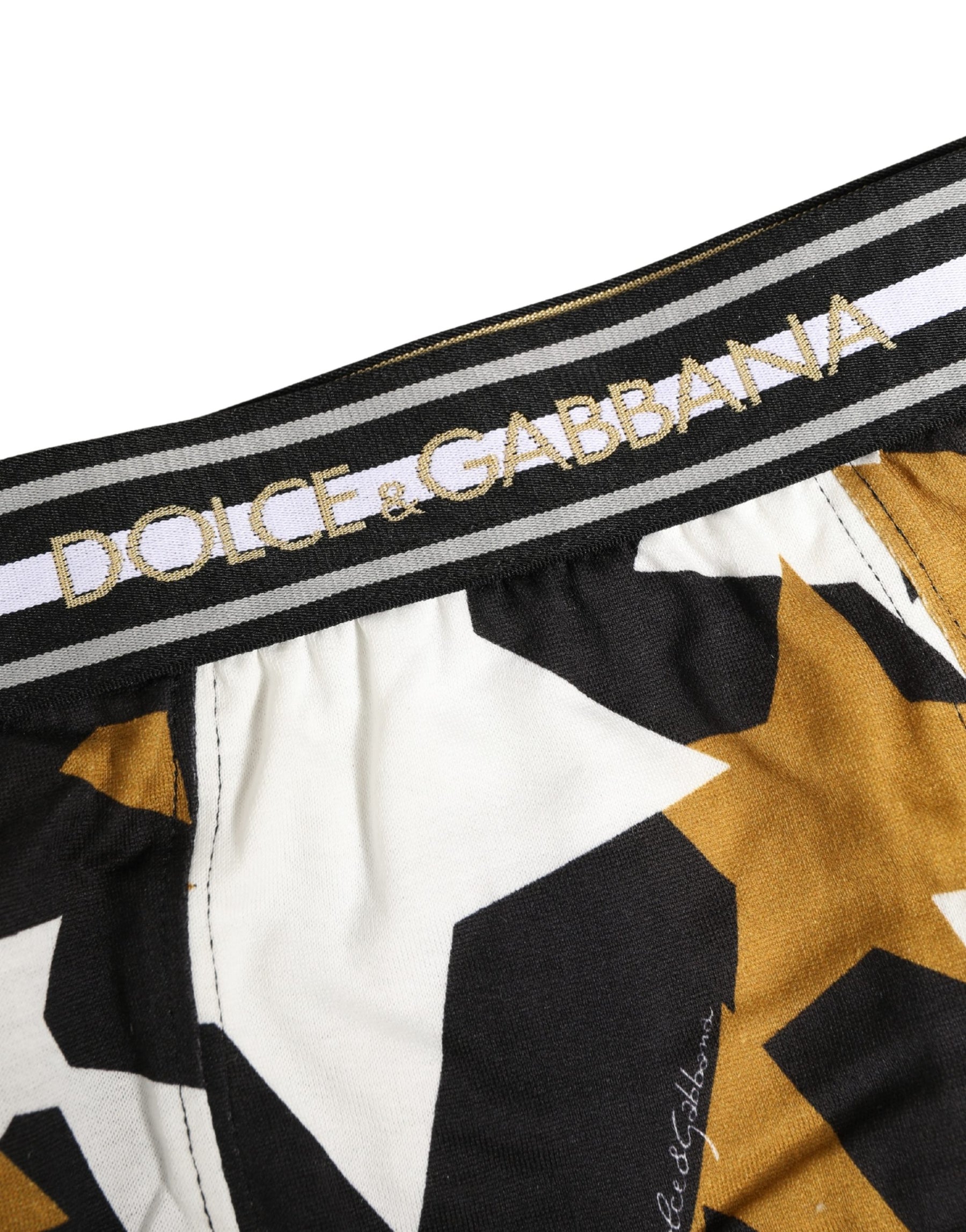 Dolce & Gabbana Multicolor Stars Print Regular Boxer Underwear | Regal Royce
