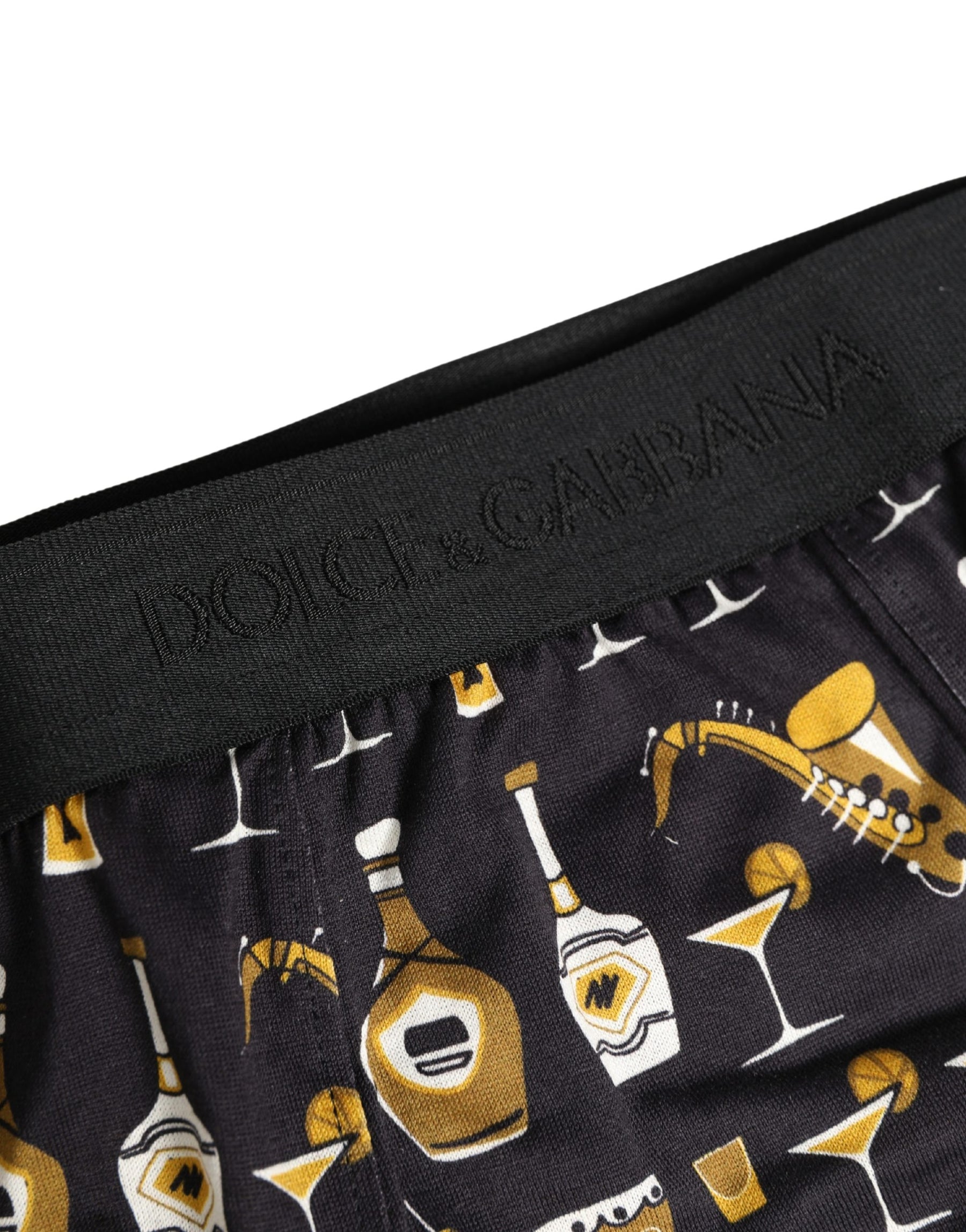 Dolce & Gabbana Black Jazz Cocktail Men Brando Brief Underwear | Regal Royce