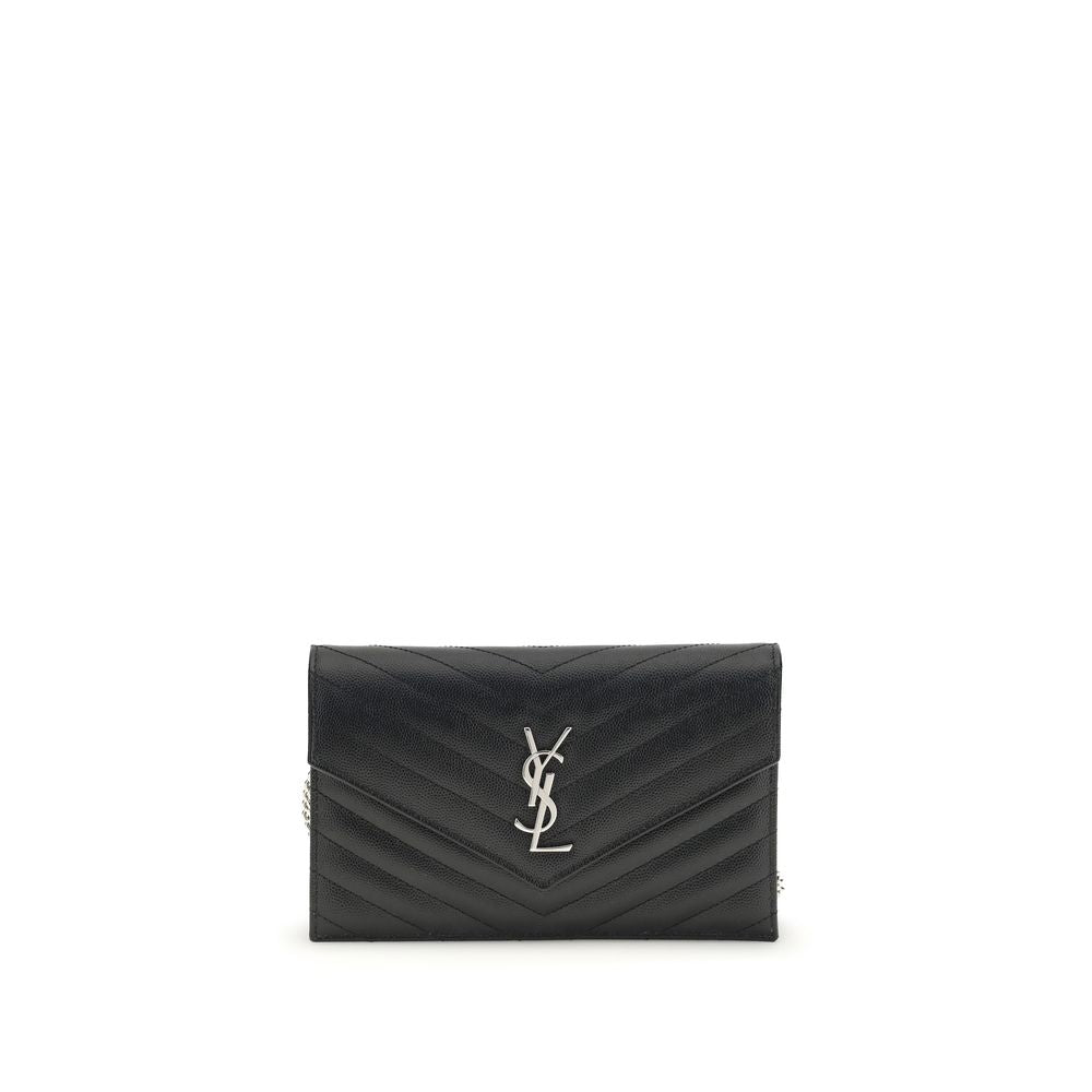 Saint Laurent Black Calf Leather Bos Taurus Wallet | Regal Royce