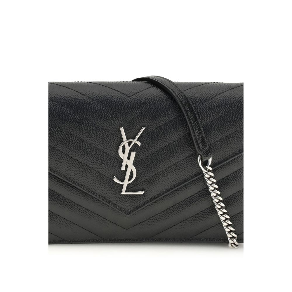 Saint Laurent Black Calf Leather Bos Taurus Wallet | Regal Royce