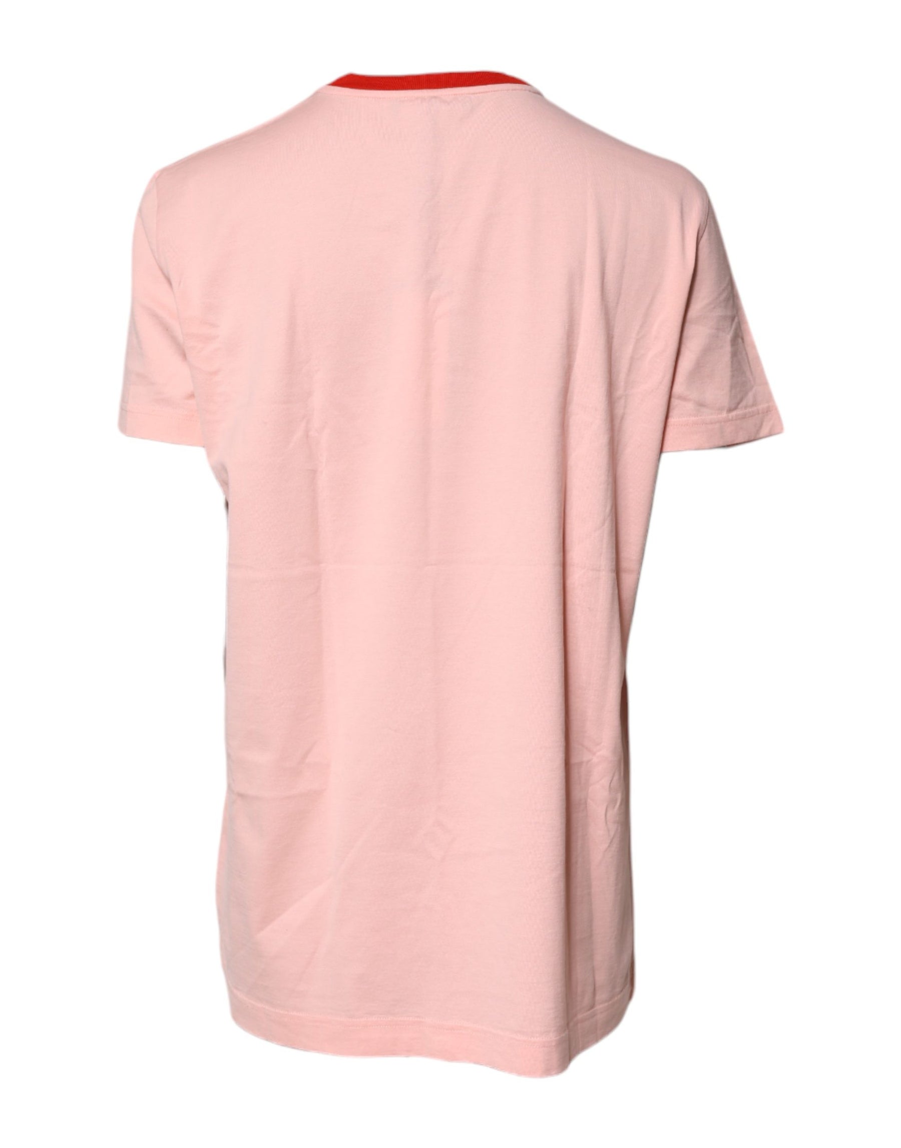Dolce & Gabbana Pink DG 84 Sacred Heart Print Cotton T-shirt | Regal Royce