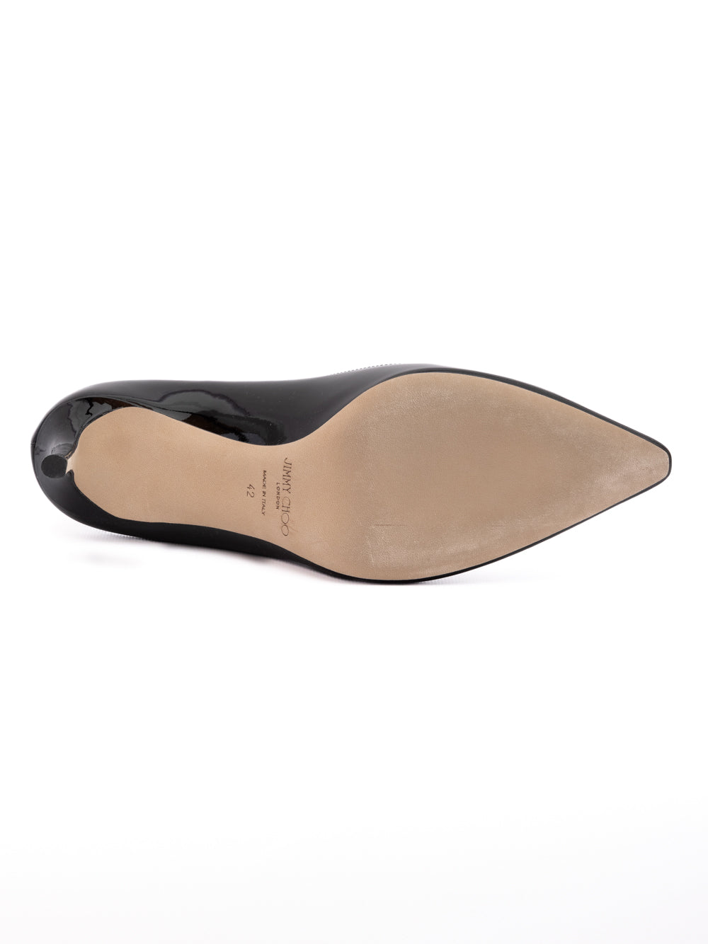 Jimmy Choo Black Patent Leather Romy 85 Pumps | Regal Royce