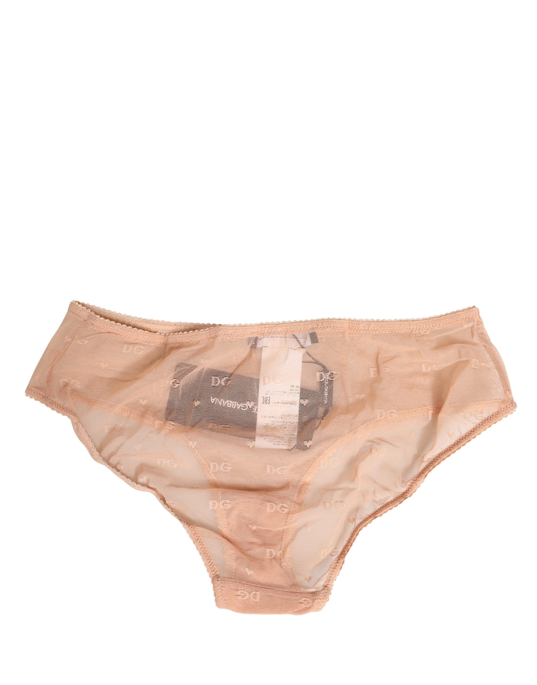 Dolce & Gabbana Beige Lace Cheekini Lingerie Panty Brief Underwear | Regal Royce