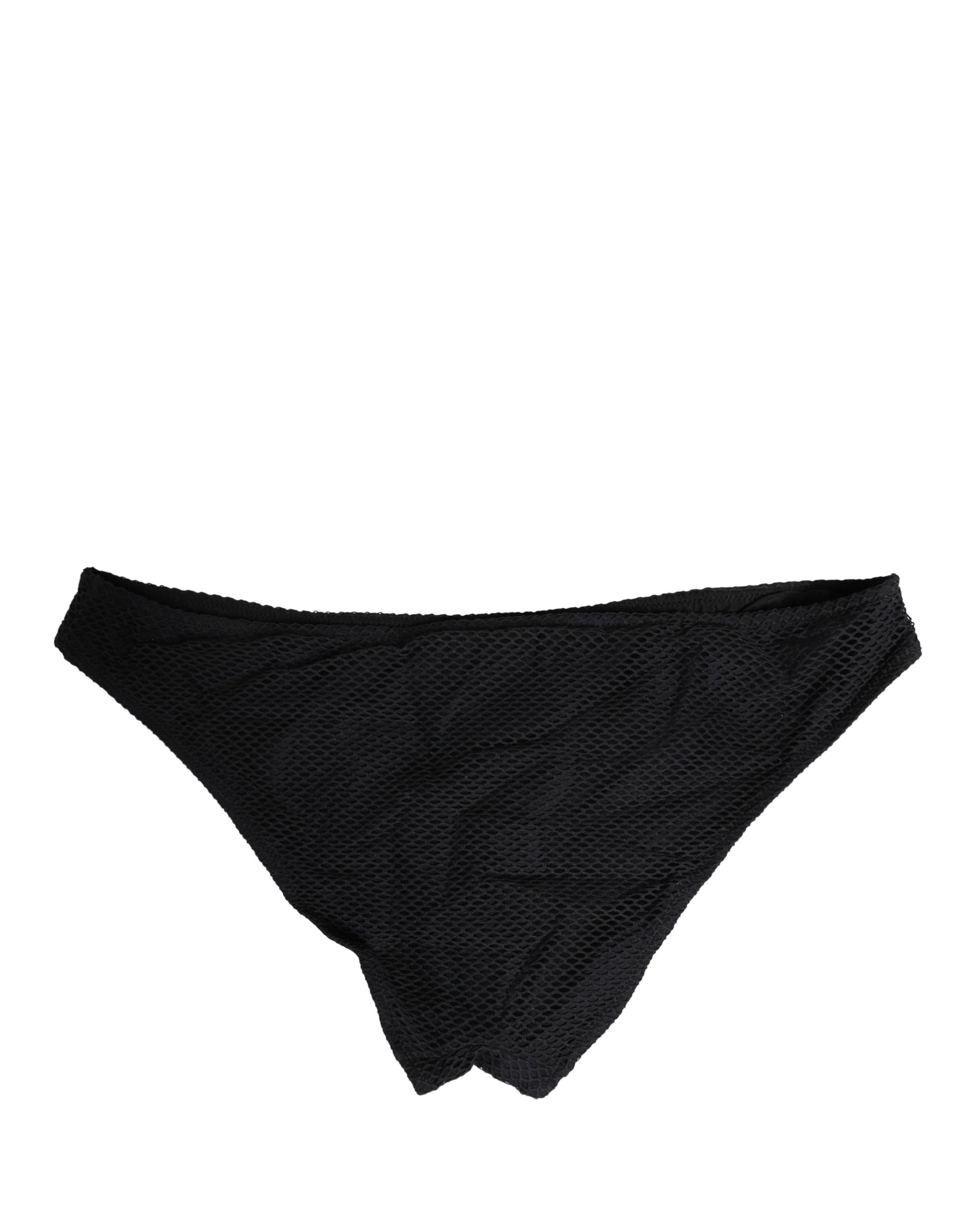 Dolce & Gabbana Black Nylon DG Logo Plaque Regular Brief Underwear | Regal Royce