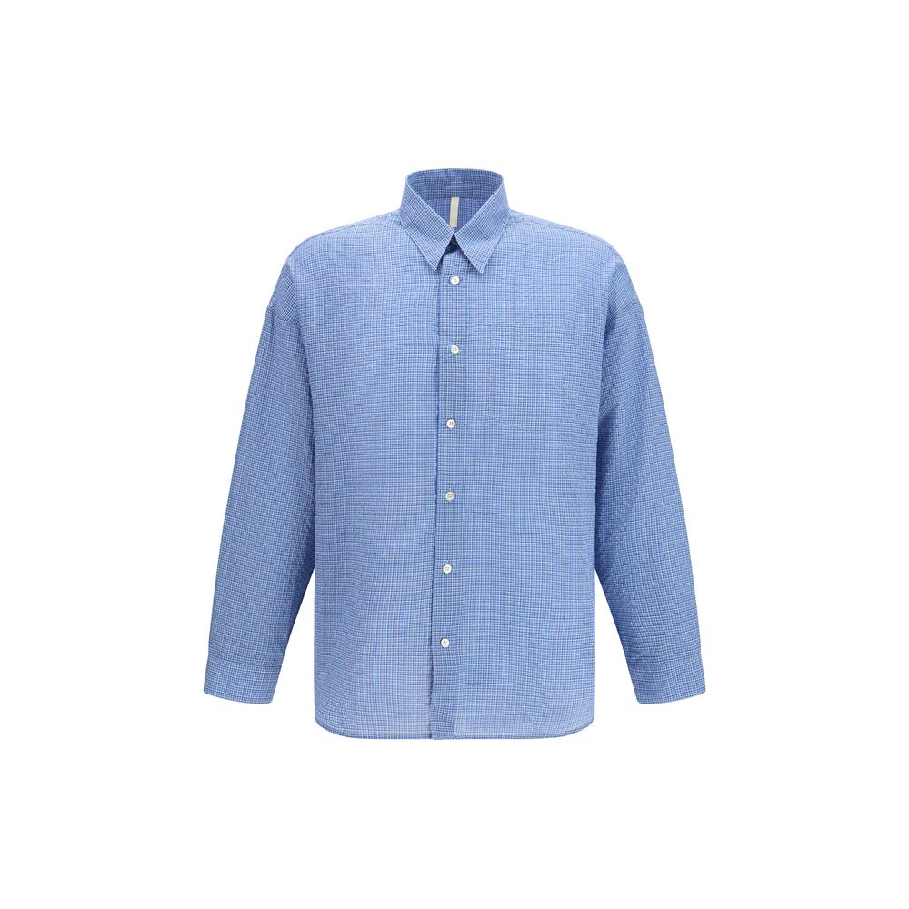 Sunflower Blue Cotton Shirt | Regal Royce