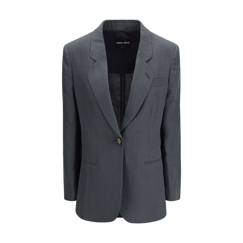 Giorgio Armani Gray Linen Jacket | Regal Royce