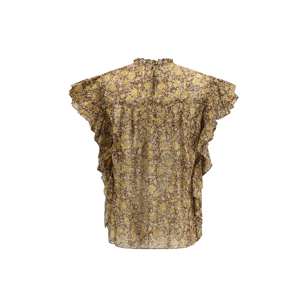 Marant Etoile Bicolor Cotton Blouse | Regal Royce