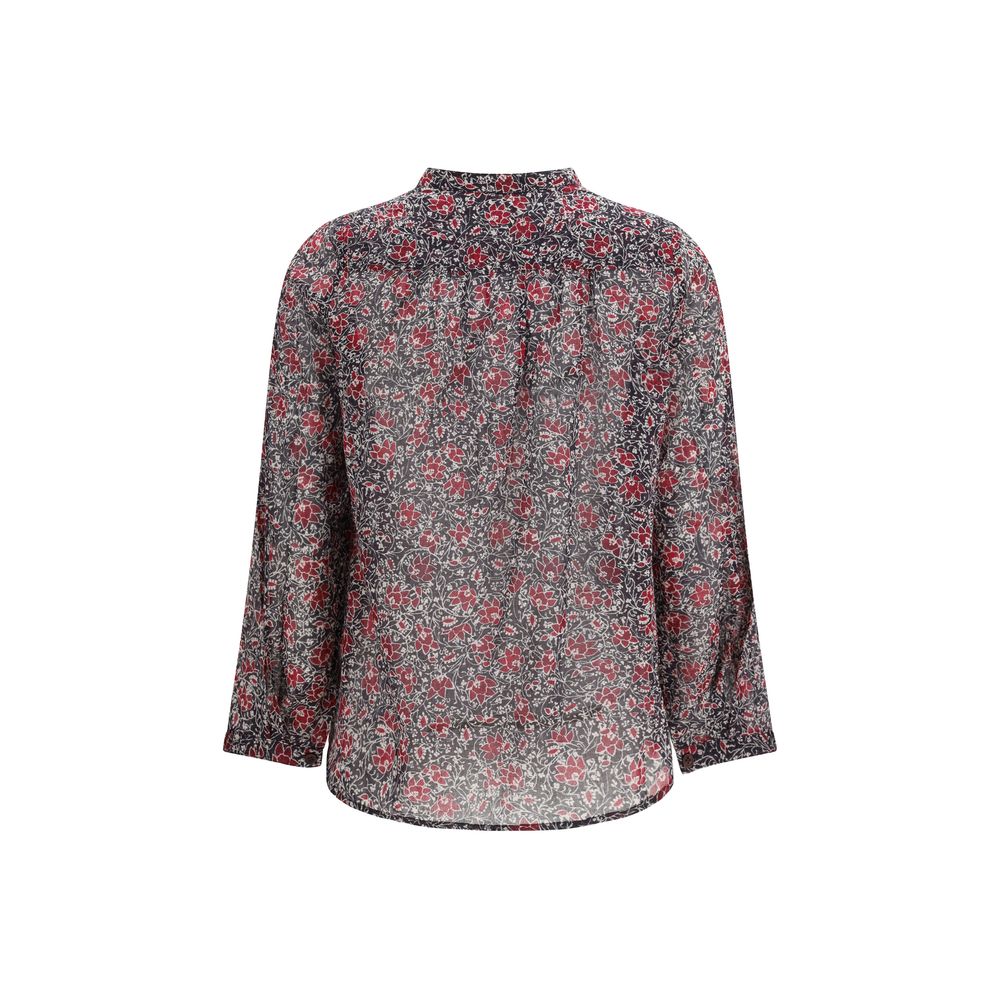 Marant Etoile Purple Cotton Pattern Shirt | Regal Royce