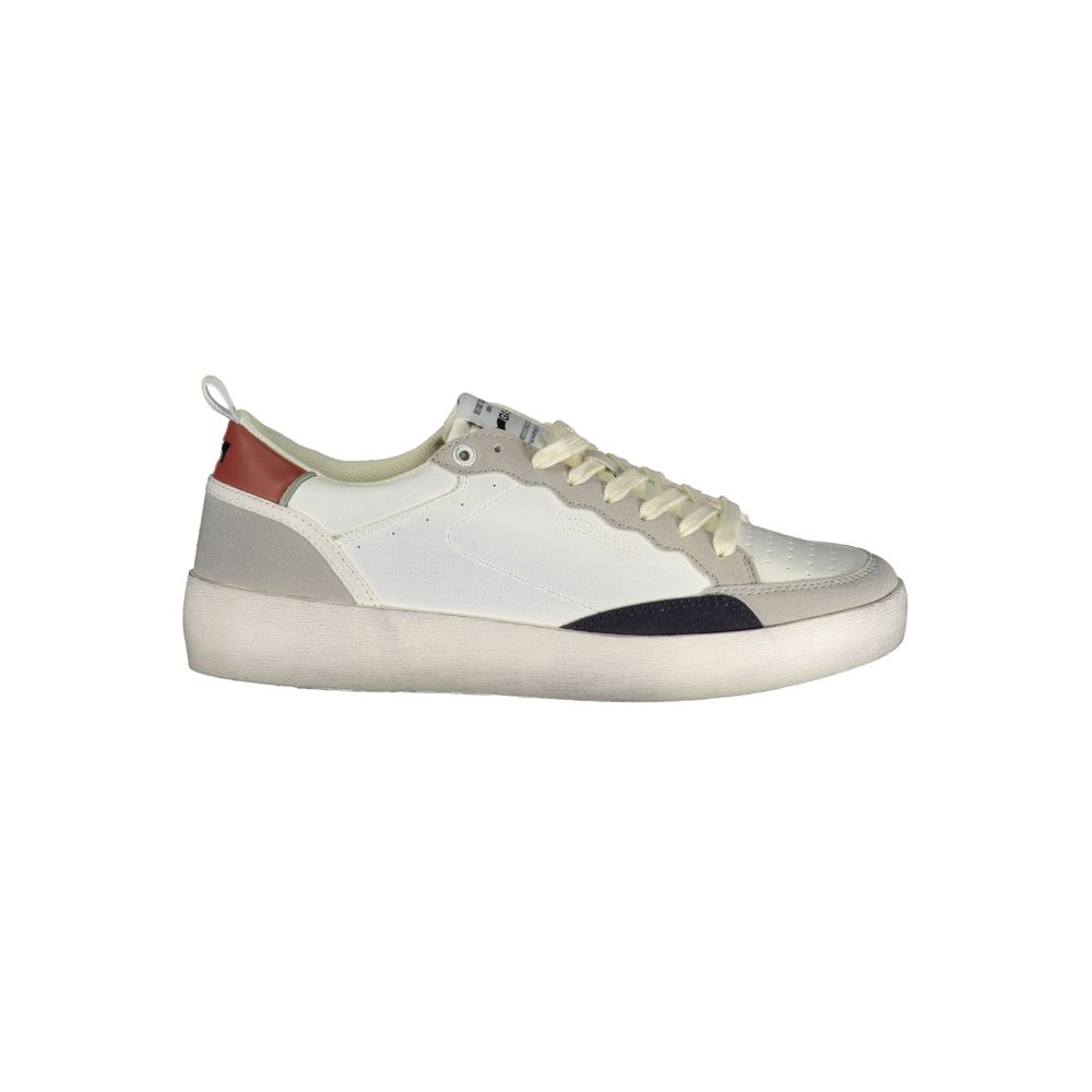Gas White Polyurethane Men's Sneaker | Regal Royce