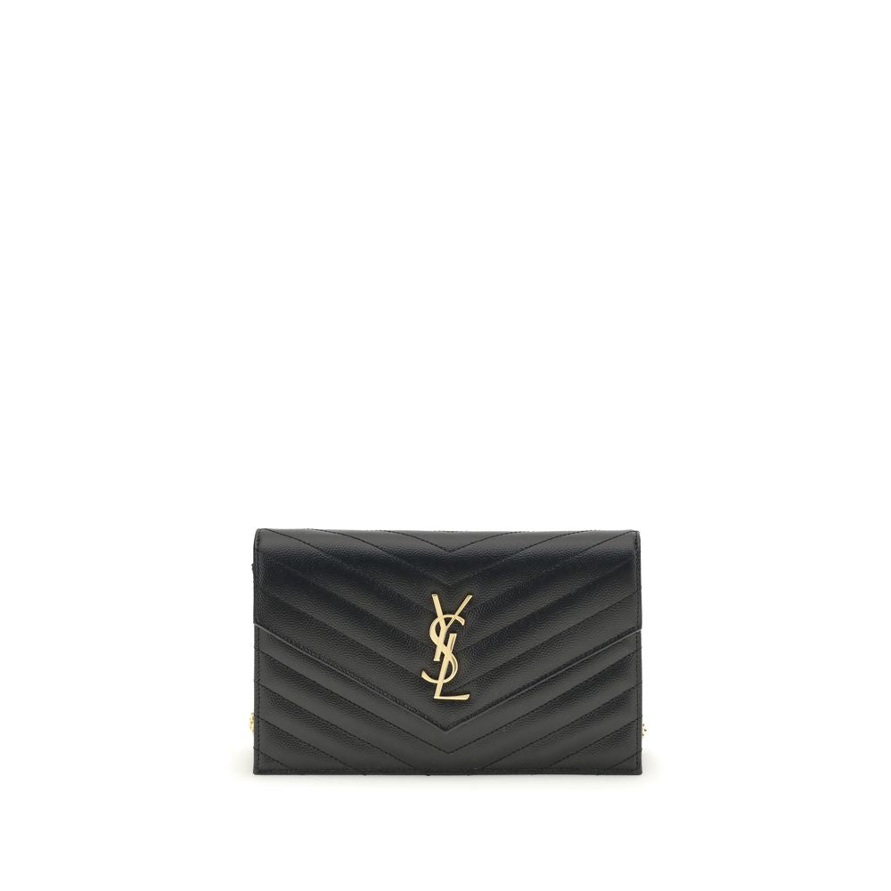 Saint Laurent Black Calf Leather Bos Taurus Wallet | Regal Royce