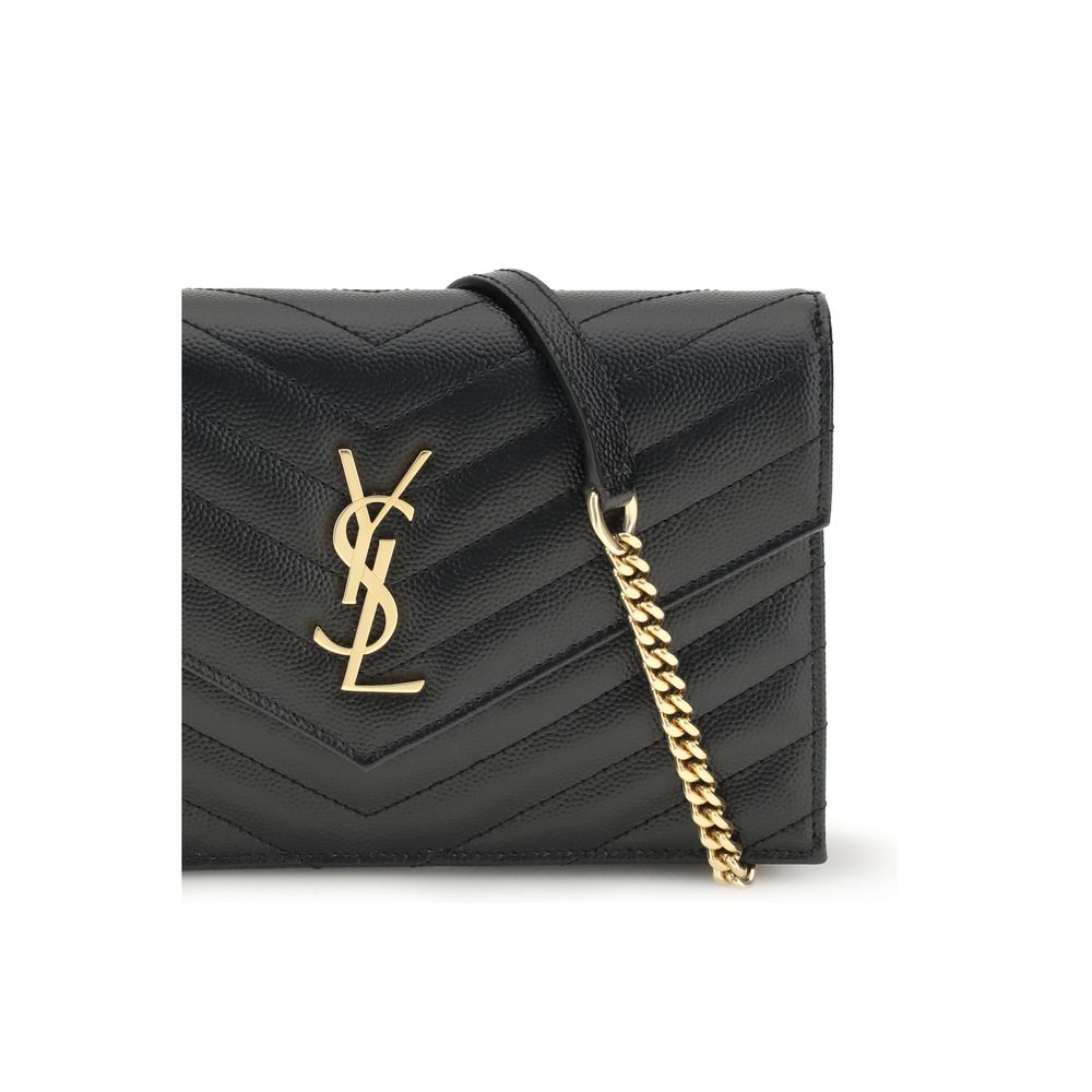 Saint Laurent Black Calf Leather Bos Taurus Wallet | Regal Royce