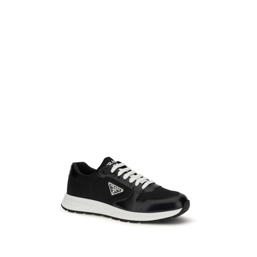 Prada Black Recycled Polyamide Athletic Sneakers | Regal Royce