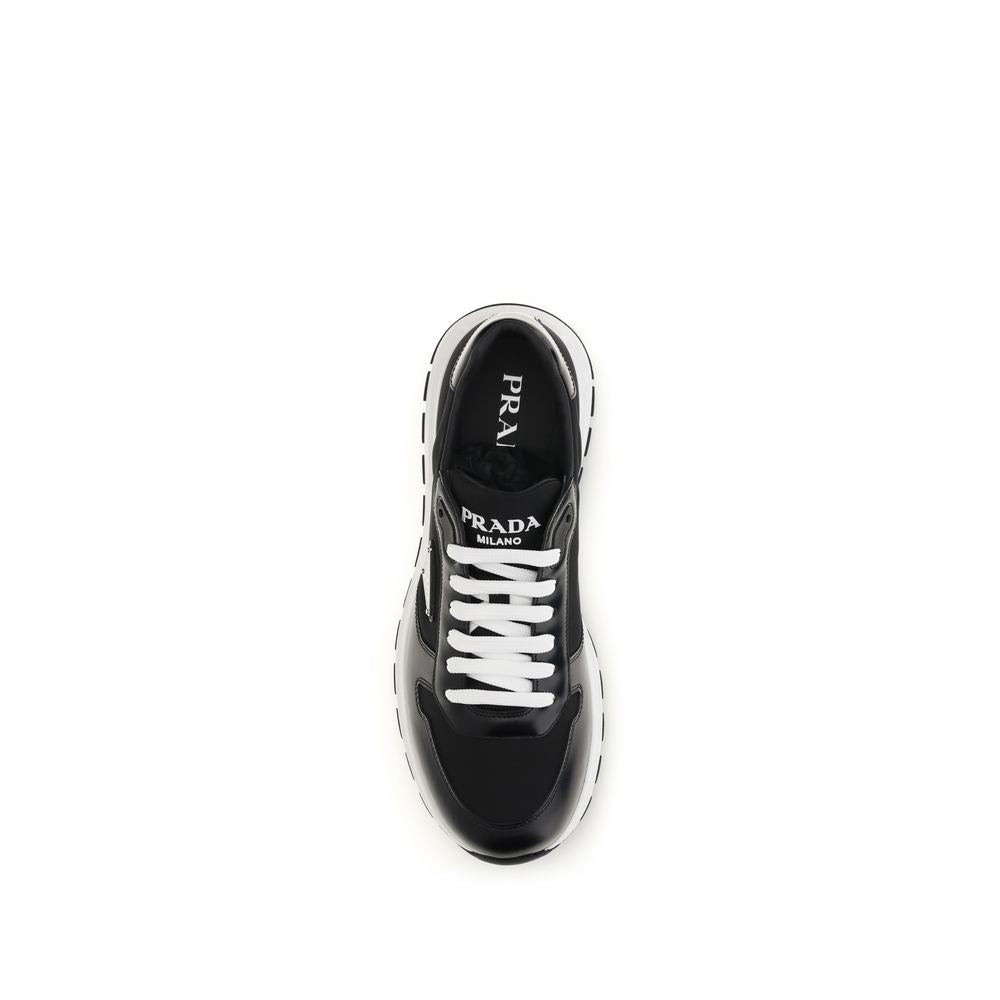 Prada Black Recycled Polyamide Athletic Sneakers | Regal Royce