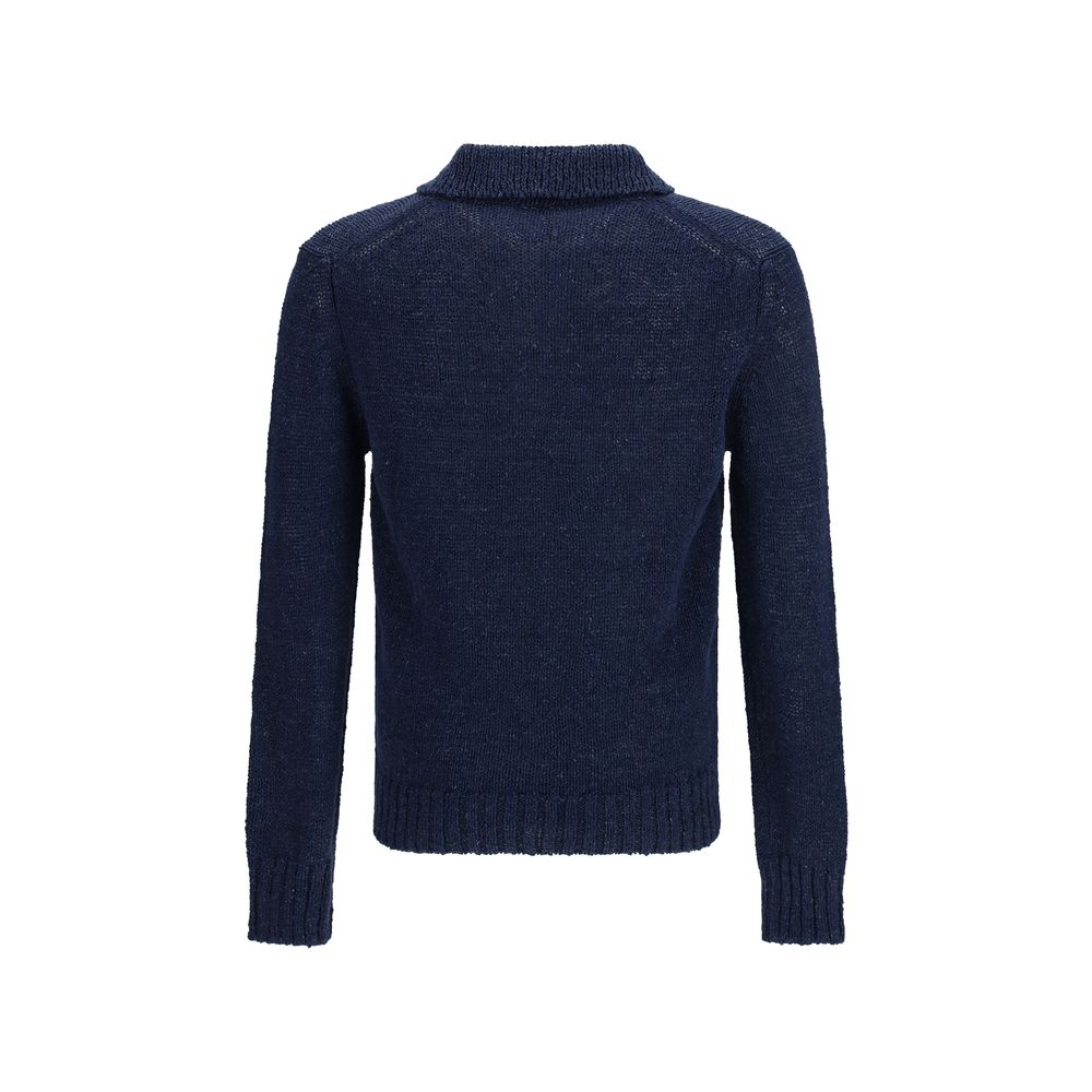 Sunflower Blue Cotton Polo Shirt | Regal Royce