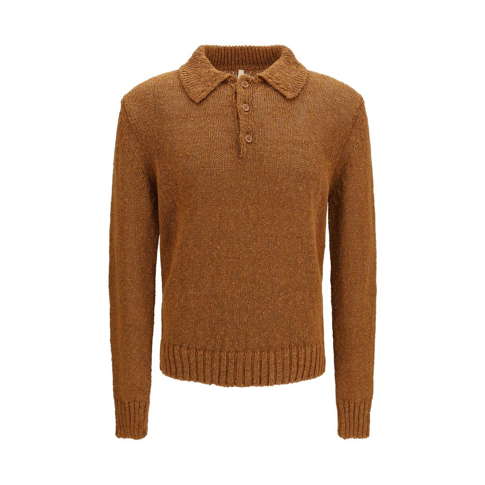 Sunflower Brown Cotton Polo Shirt | Regal Royce