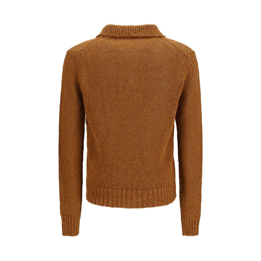 Sunflower Brown Cotton Polo Shirt | Regal Royce