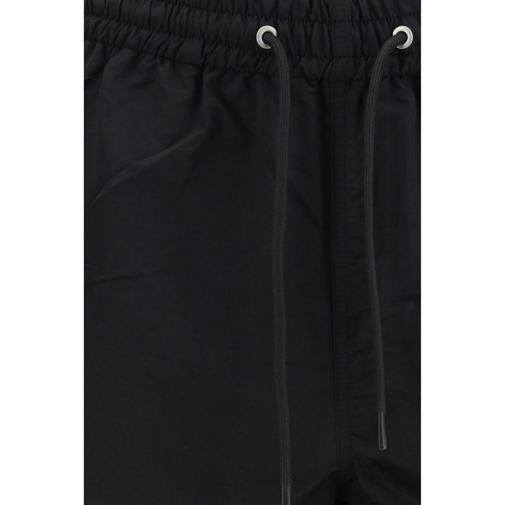 Sunflower Black Nylon Bermuda Shorts | Regal Royce