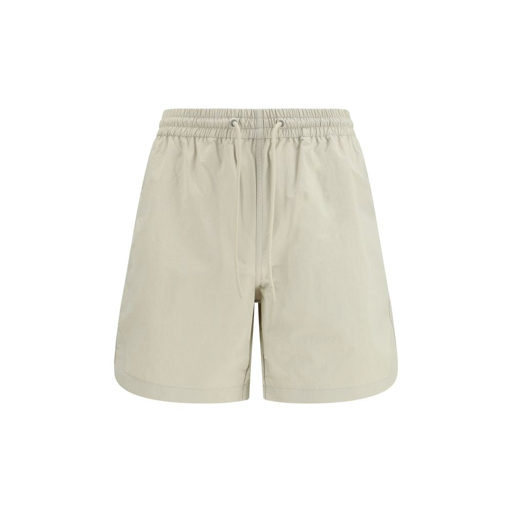 Sunflower Beige Nylon Bermuda Shorts | Regal Royce