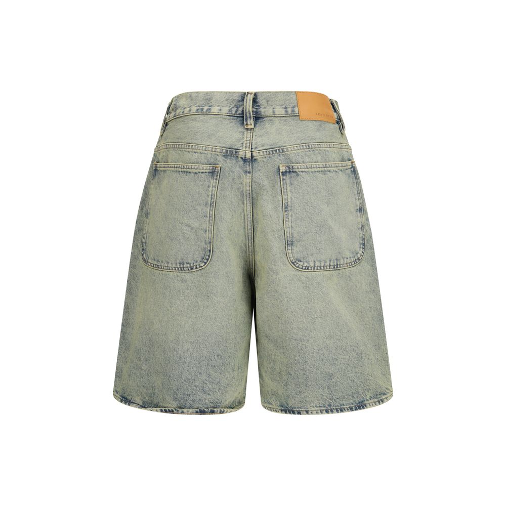 Sunflower Blue Cotton Bermuda Shorts | Regal Royce