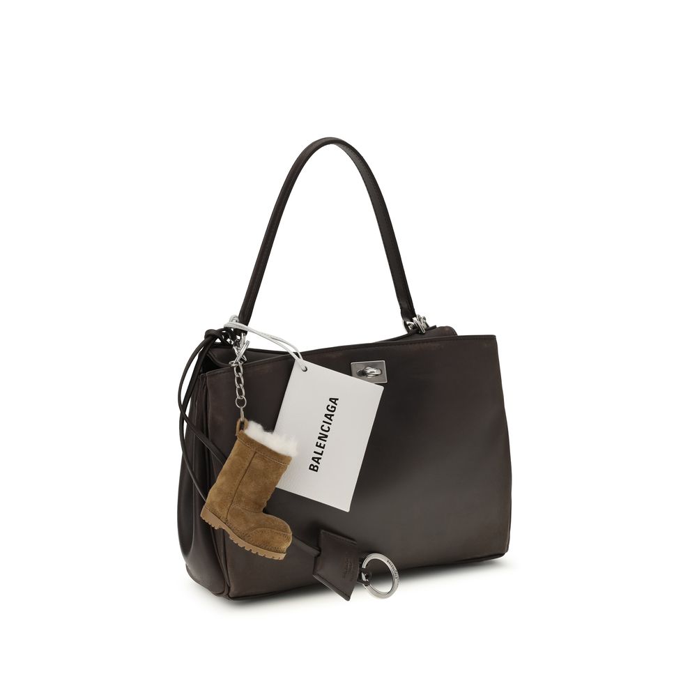 Balenciaga Brown Calf Leather Bos Taurus Shoulder Bag | Regal Royce