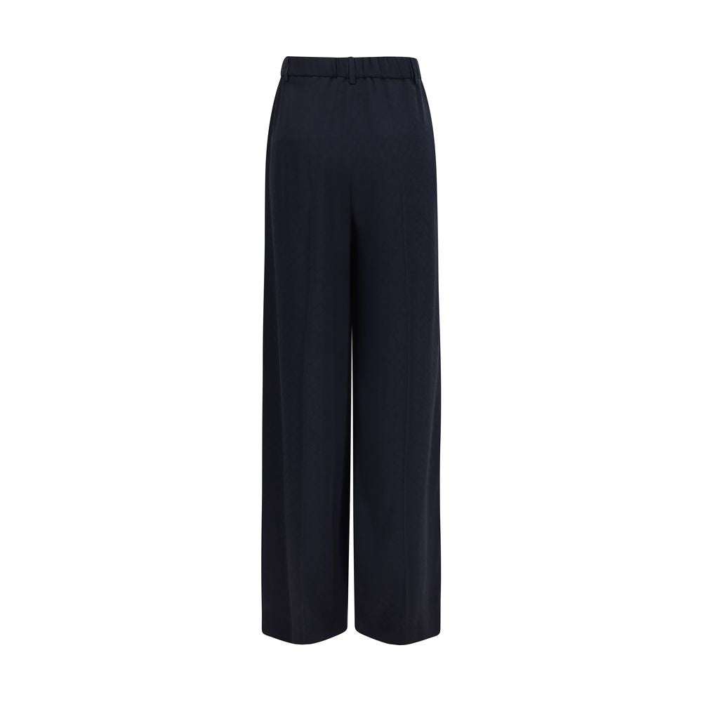 Gucci Blue Viscose Casual Pants | Regal Royce
