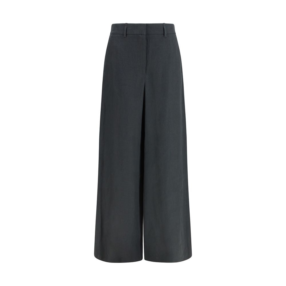 Giorgio Armani Gray Linen Casual Pants
