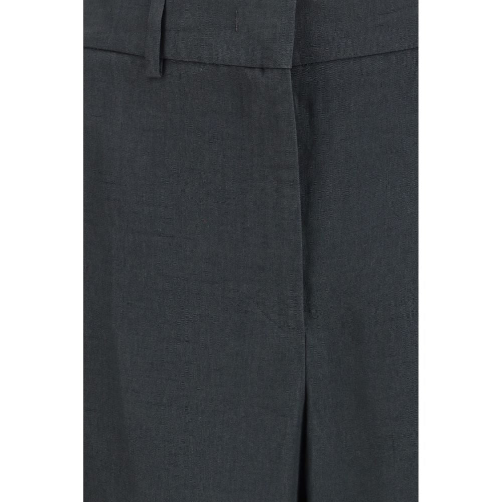 Giorgio Armani Gray Linen Casual Pants | Regal Royce