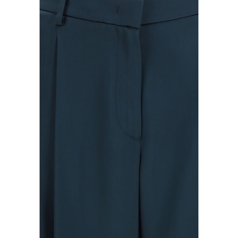 Giorgio Armani Blue Silk Casual Pants | Regal Royce