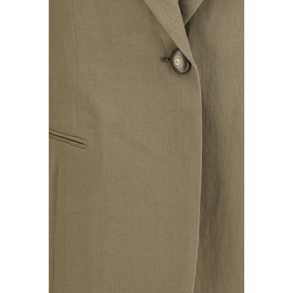 Giorgio Armani Brown Linen Coat | Regal Royce
