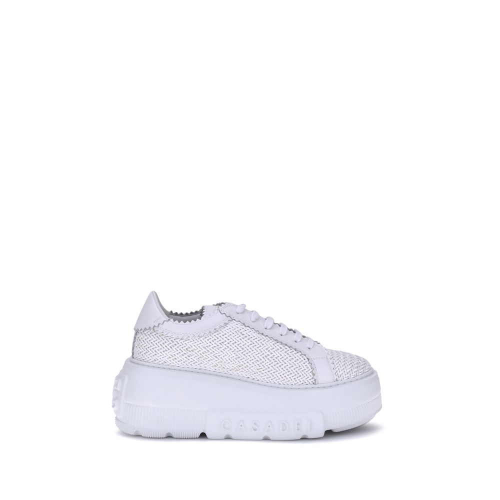 Casadei White Other Fibres Sneakers | Regal Royce