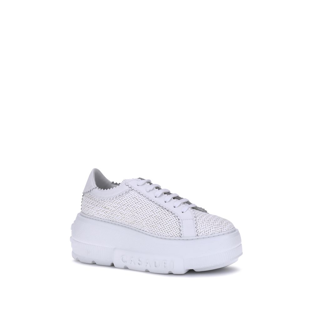 Casadei White Other Fibres Sneakers | Regal Royce