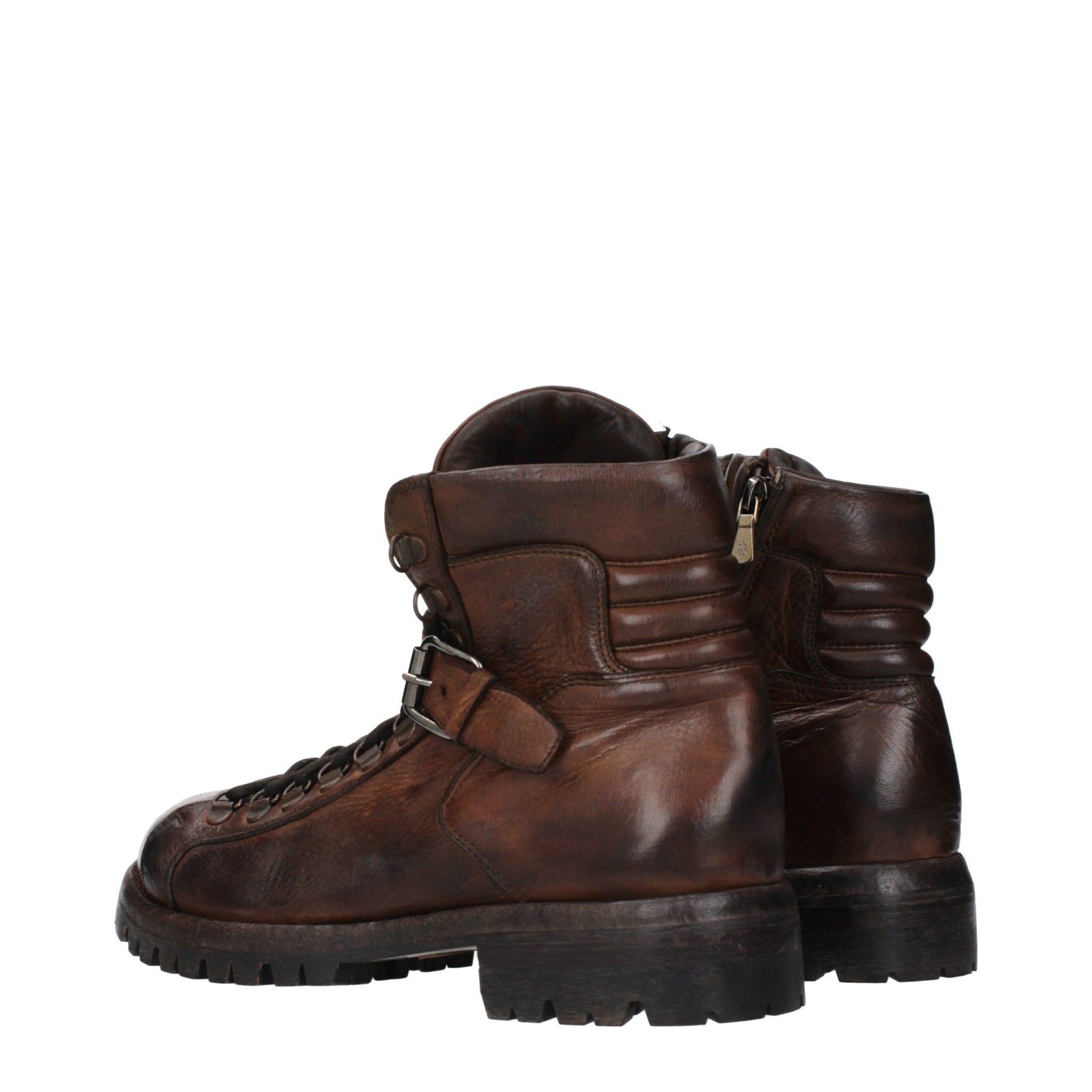 Eleventy Brown Leather Ankle Boots | Regal Royce
