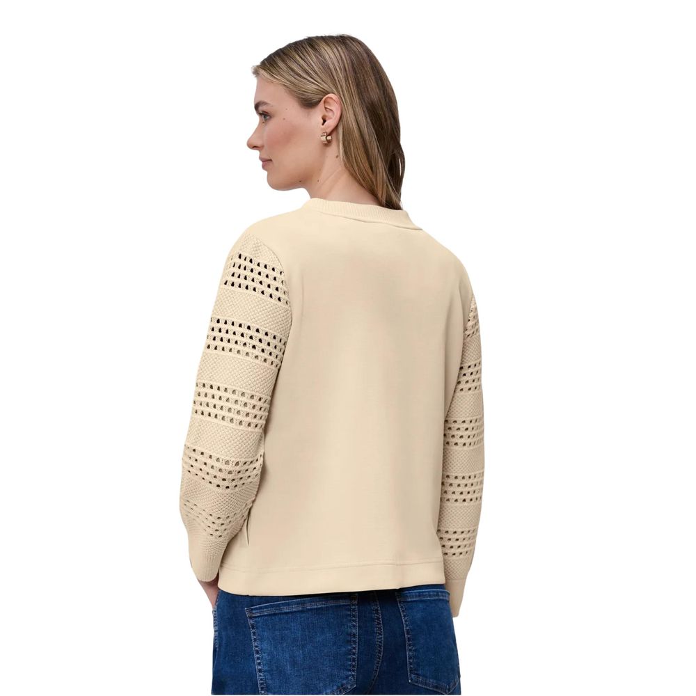 Street One Beige Modal Sweatshirt | Regal Royce