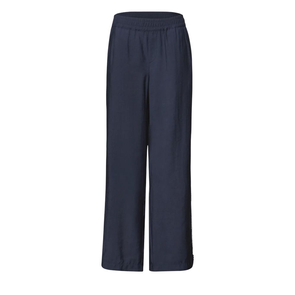 Street One Blue Modal Casual Pants | Regal Royce