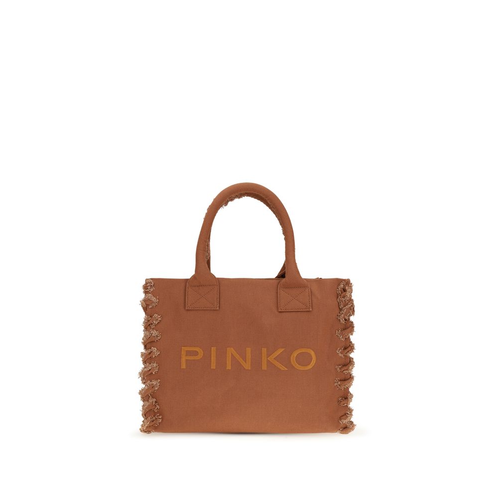 PINKO Brown Cotton Shoulder Bag | Regal Royce