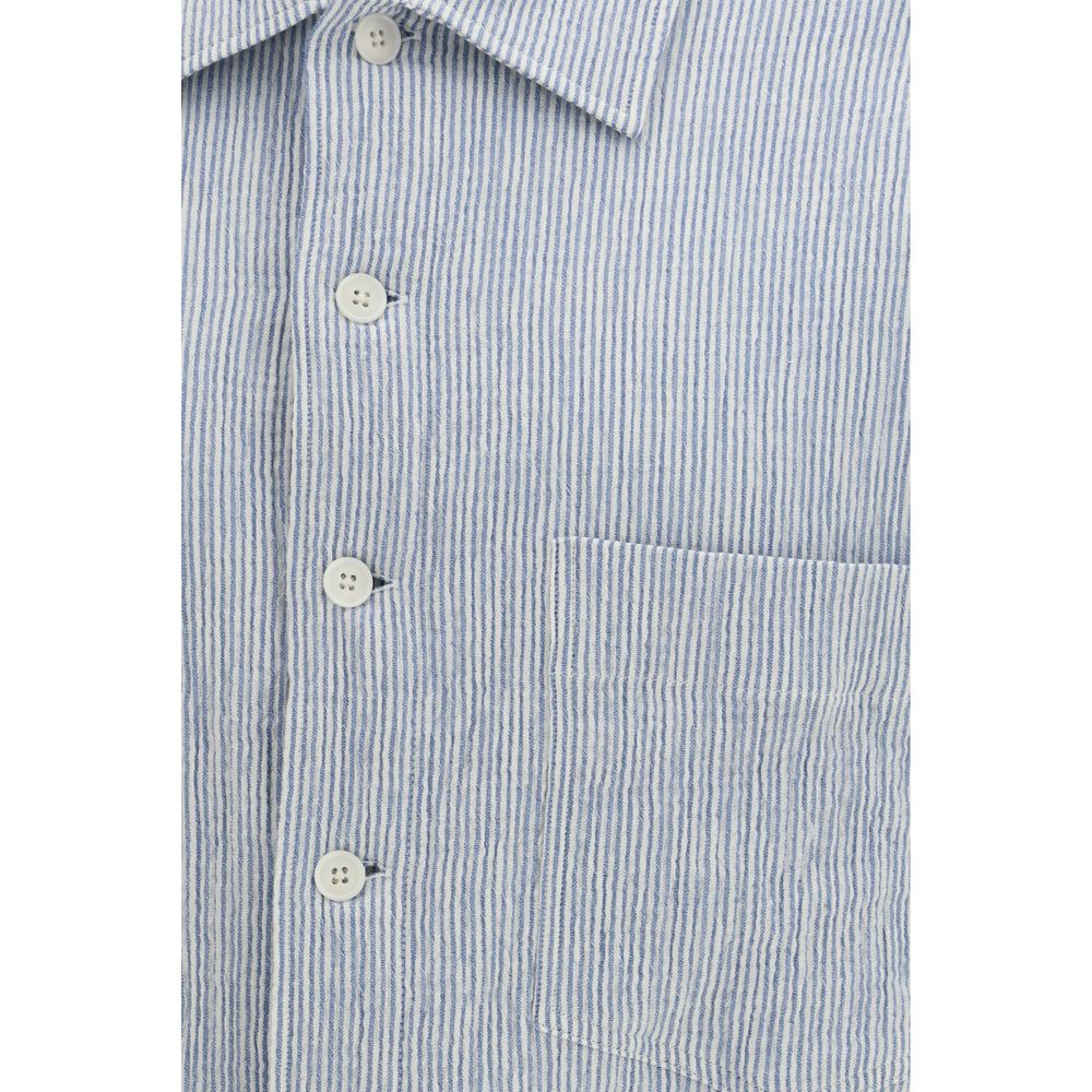 Sunflower Blue Cotton Pattern Shirt | Regal Royce