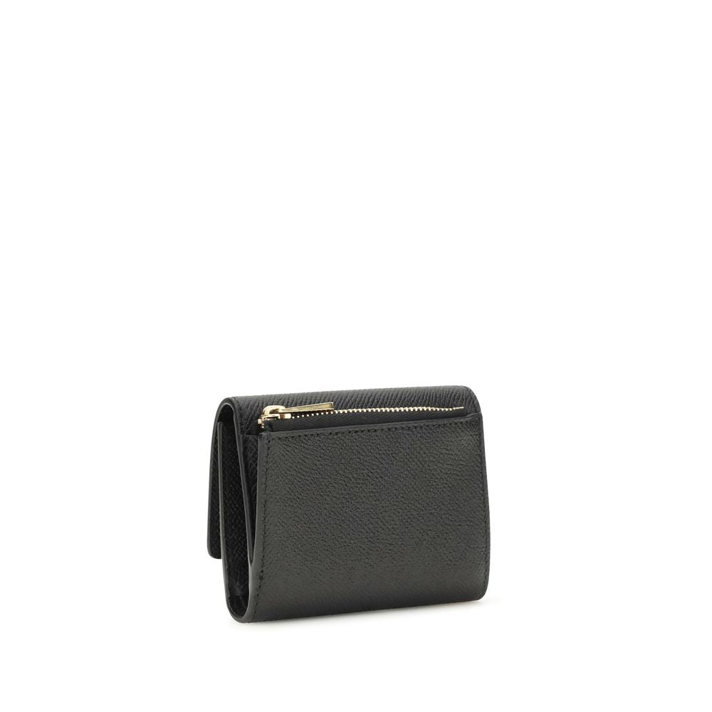 Ferragamo Black Calf Leather Bos Taurus Wallet | Regal Royce