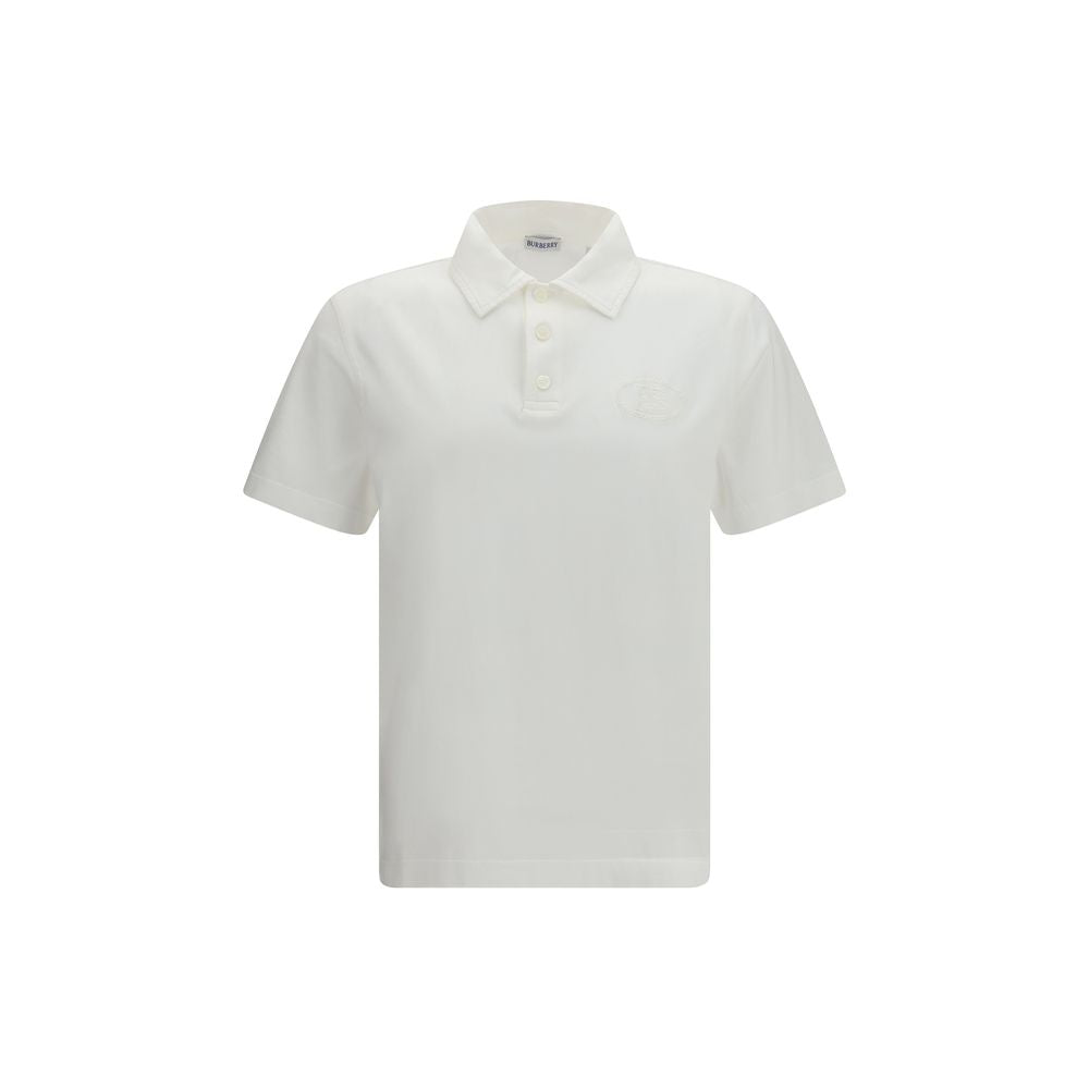Burberry White Cotton Polo Shirt | Regal Royce