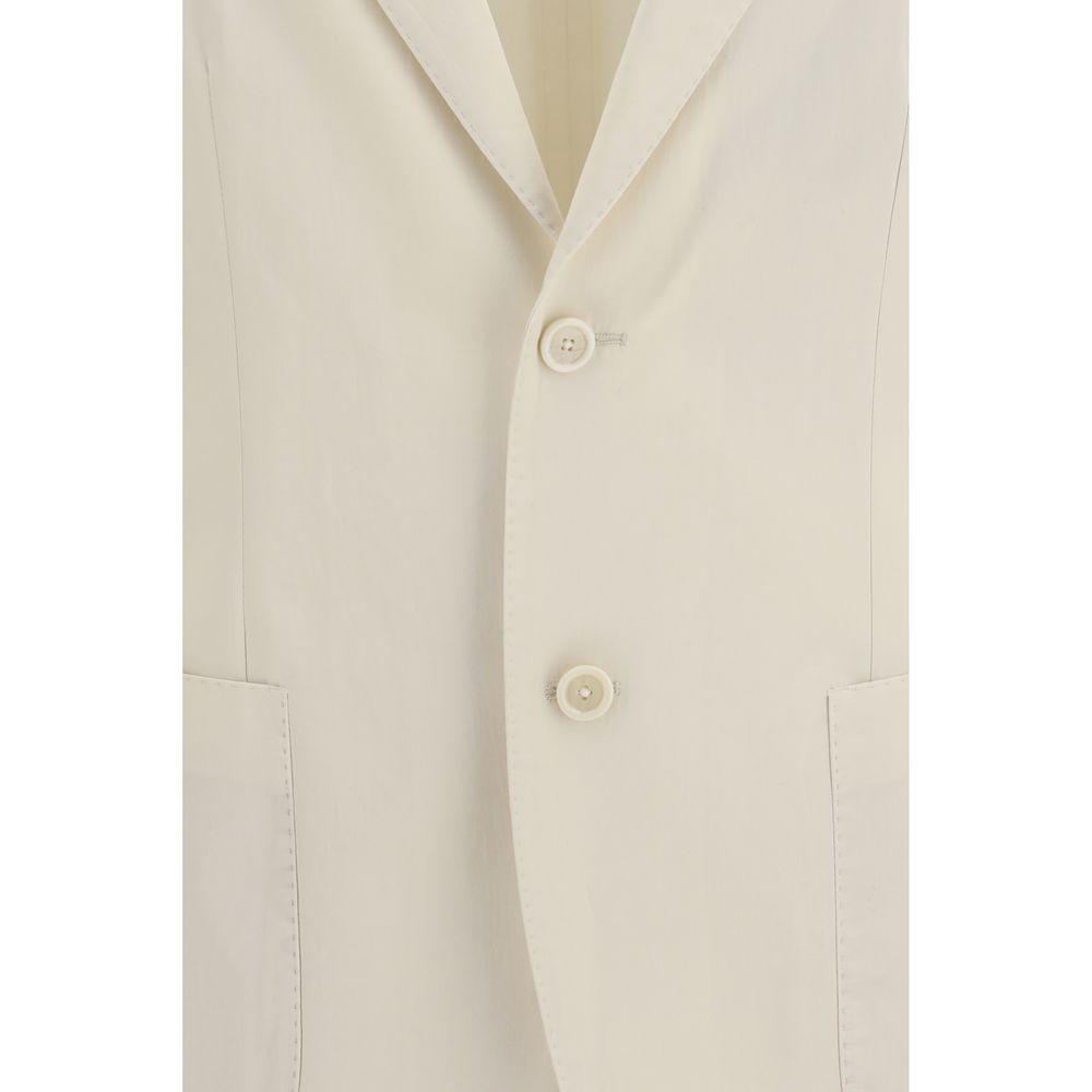 Lardini White Cotton Blazer | Regal Royce