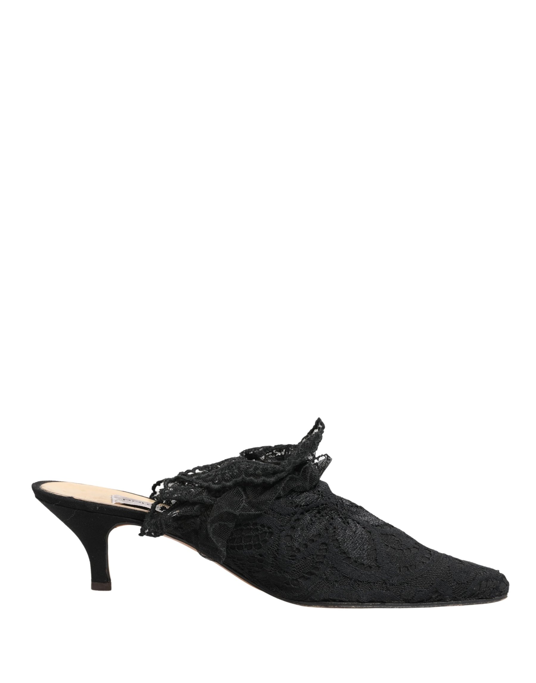 Dolce & Gabbana Black Lace Heels Sandals Shoes | Regal Royce