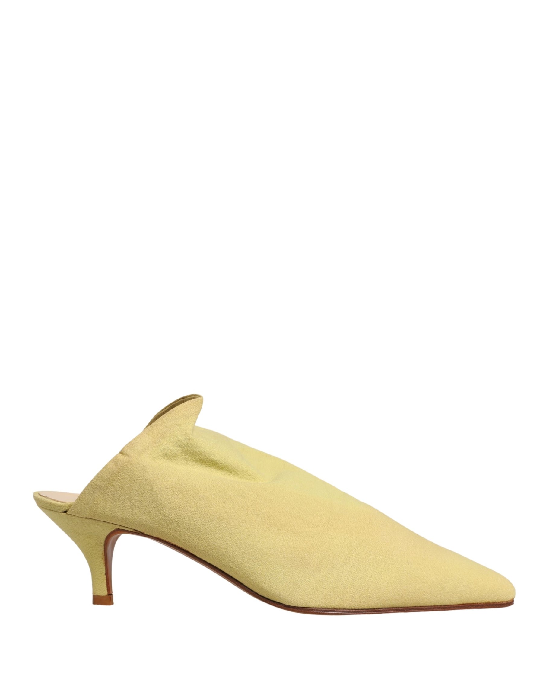 Dolce & Gabbana Yellow Suede Heel Mule Shoes | Regal Royce