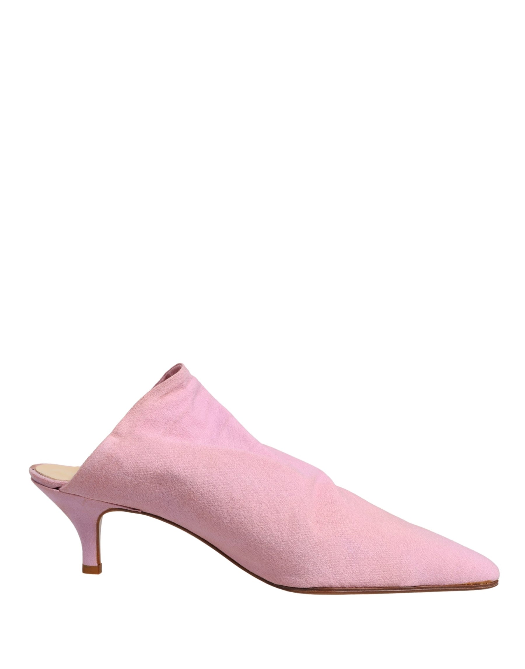 Dolce & Gabbana Pink Suede Heel Mule Shoes | Regal Royce