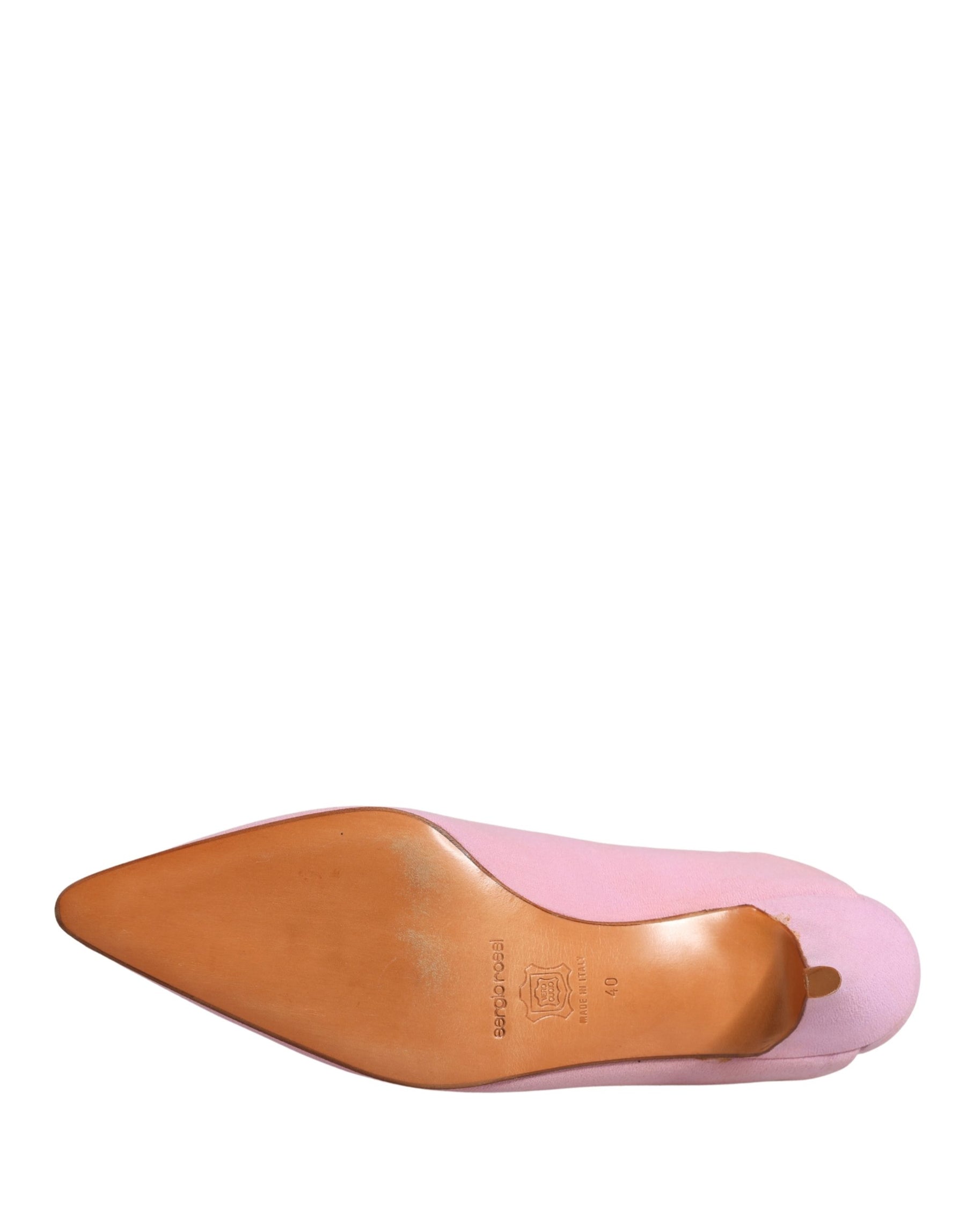 Dolce & Gabbana Pink Suede Heel Mule Shoes | Regal Royce