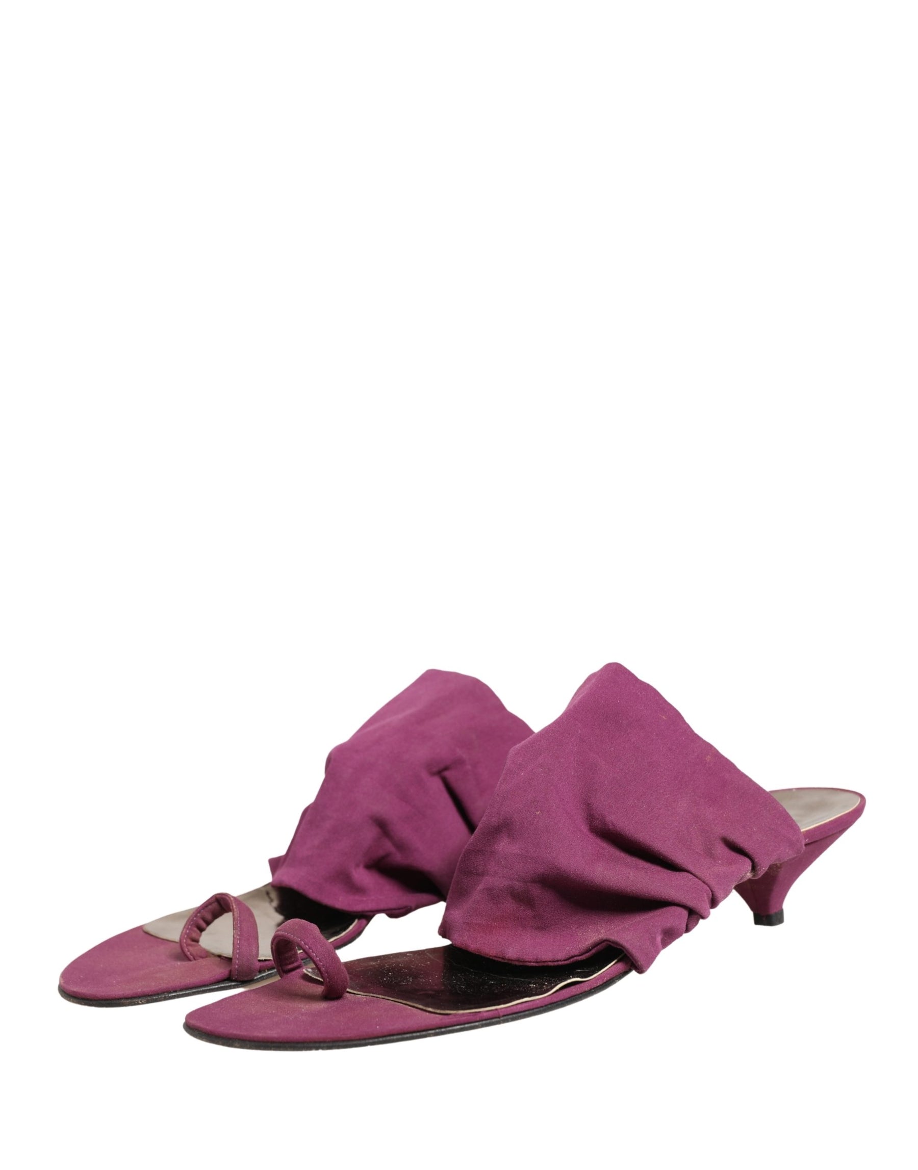 Dolce & Gabbana Violet Heels Sandals Shoes | Regal Royce