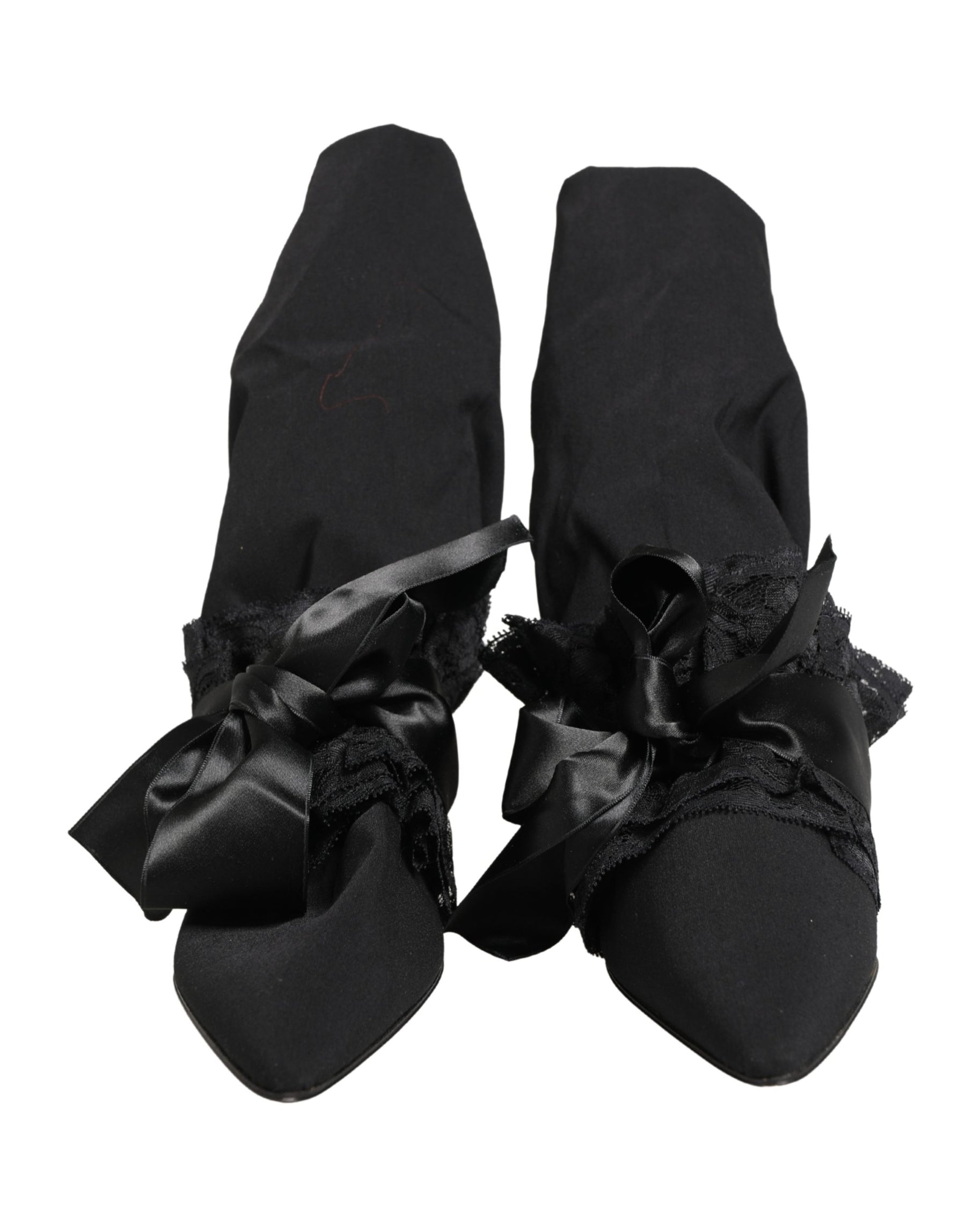 Dolce & Gabbana Black Suede Mid Calf Boots Shoes | Regal Royce