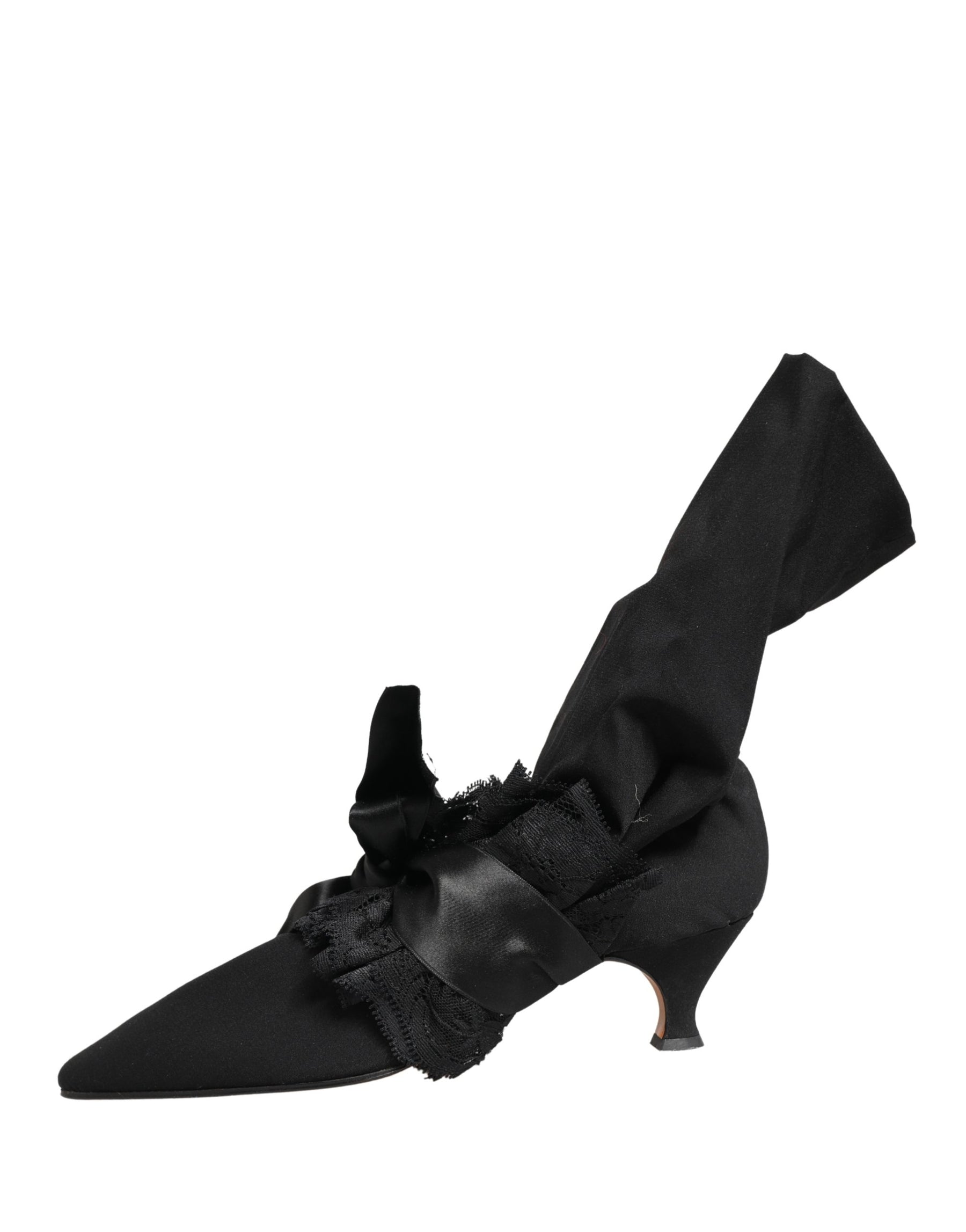 Dolce & Gabbana Black Suede Mid Calf Boots Shoes | Regal Royce